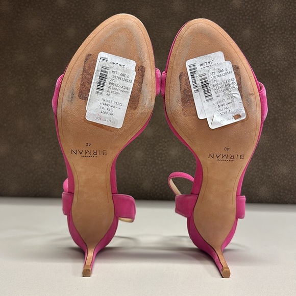 🔥🔥🔥NEW Alexandre Birman Blossom Pink Suede Heels - Picture 11 of 13